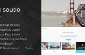 Solido – Responsive One Page Mehrzweckthema