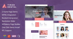 Timan – Zahnklinik & Medizin WordPress Vorlage