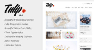 Tulip – Responsive WordPress Blog Layout