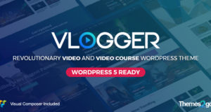 Vlogger: Professionelles Video & Tutorials WordPress Layout