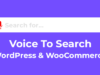 Voice To Search für WordPress & WooCommerce