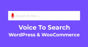 Voice To Search für WordPress & WooCommerce