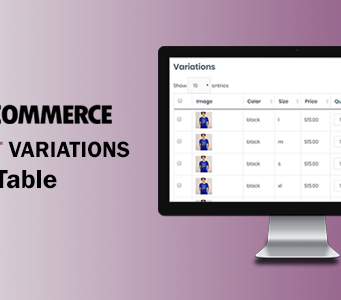 WooCommerce-Variationen in der Tabelle
