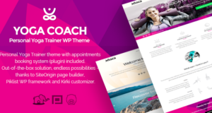 Yoga Coach – Personal Trainer WP Thema (mit Buchungssystem)