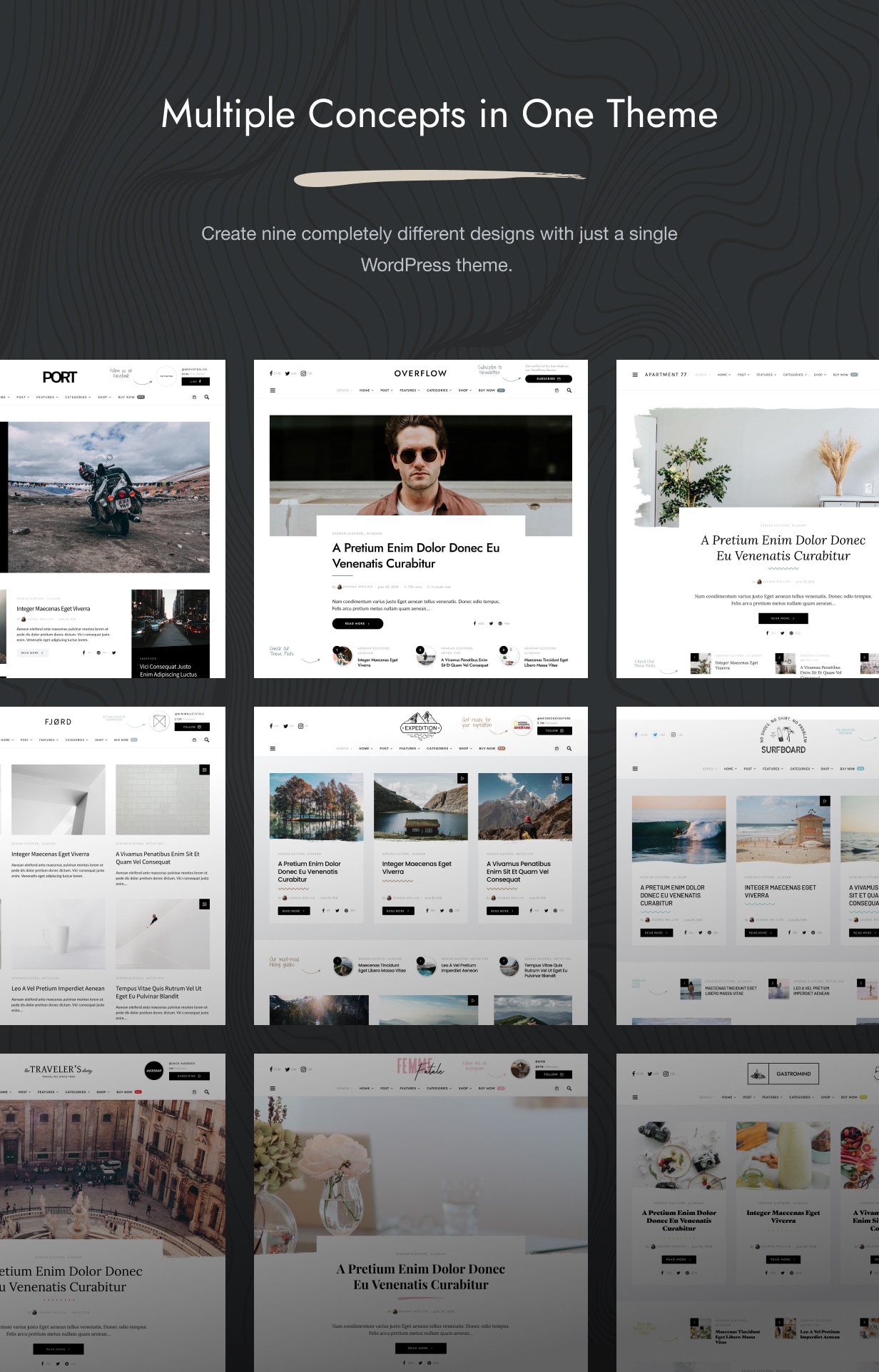 Überlauf - Zeitgenössisches Blog & Magazin WordPress Theme - 1