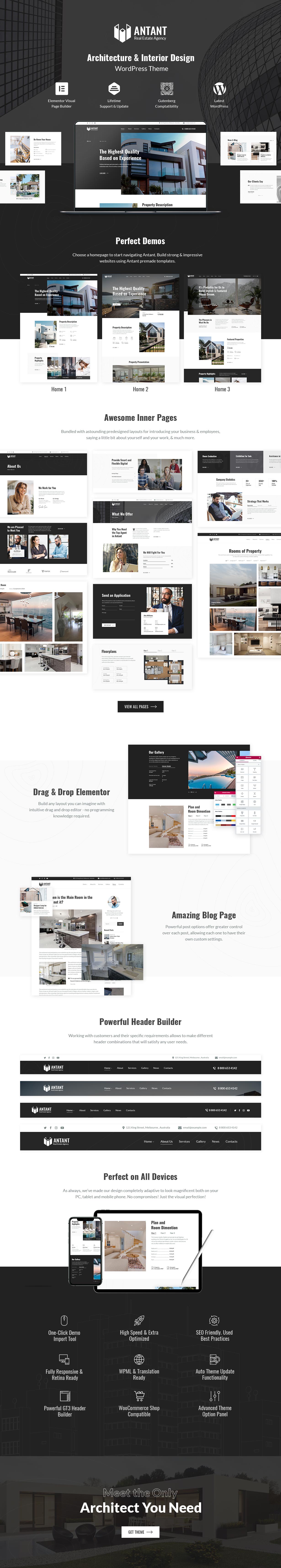 Antant - WordPress-Theme der Immobilienagentur - 2