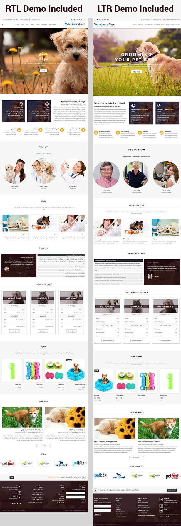 RTL Veterinär WordPress Theme