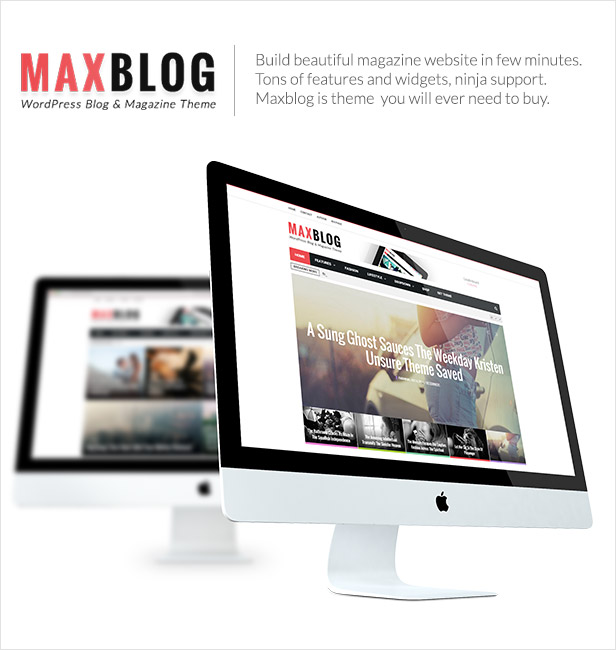 MaxBlog - Flat News Magazin Blog WP - 1