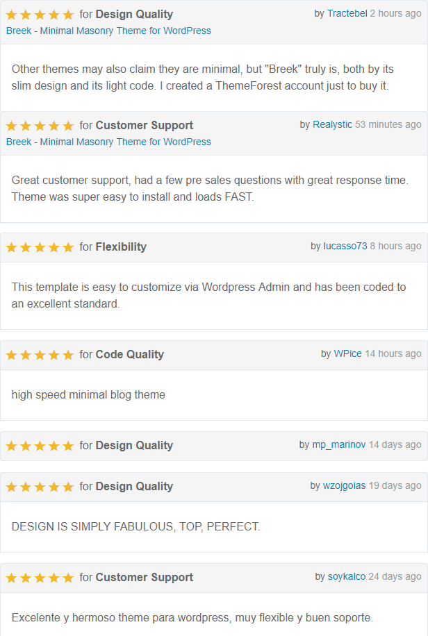 Breek - Minimal Masonry Theme für WordPress - 9
