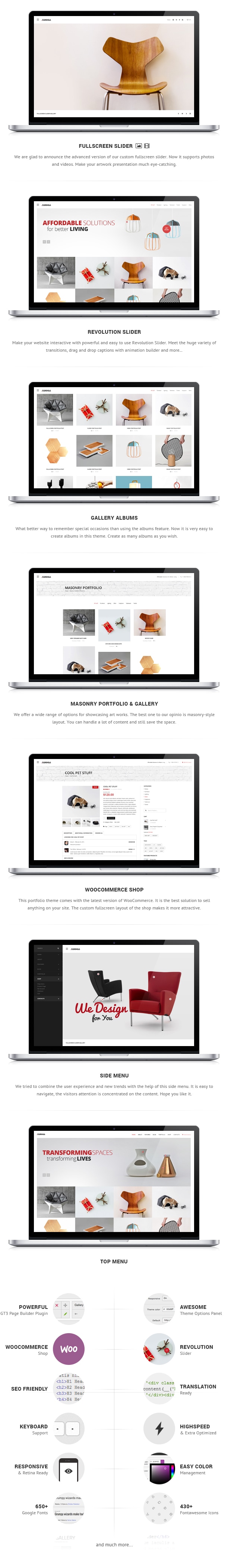 Leinwand Interieur & Möbel Portfolio WP Theme - 1