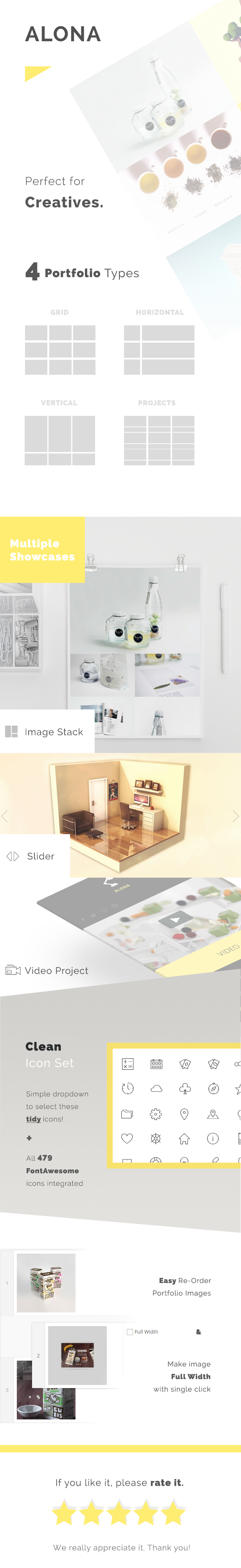 Retina Ready, Parallaxe, Homepages, Vollbild, Agentur, Portfolios, Portfolio Grid, Portfolio Masonry, Portfolio-Projekte, Portfolio Single Slider, Portfolio Single Images