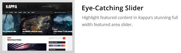 Kappa - Ein Gaming WordPress Theme - 4