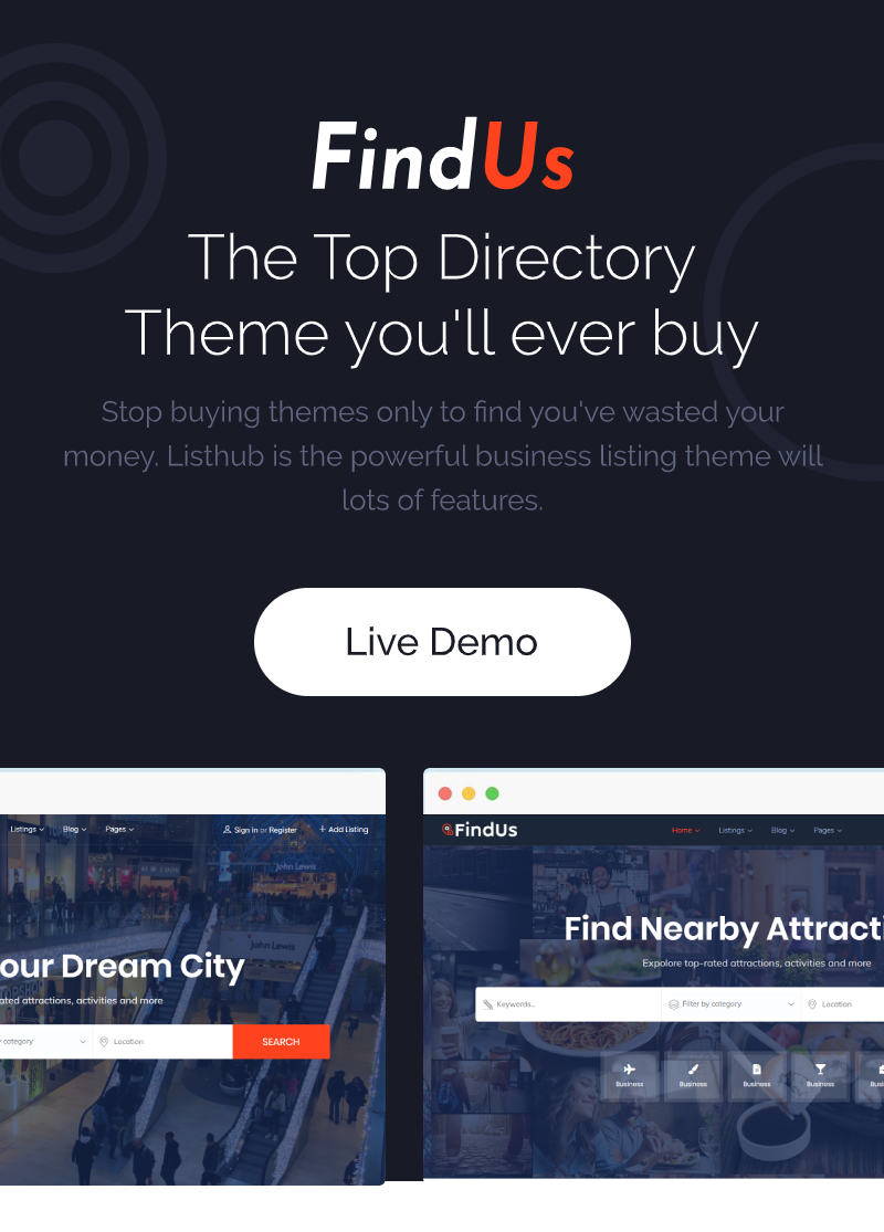 Findus - Verzeichnisliste WordPress Theme - 4
