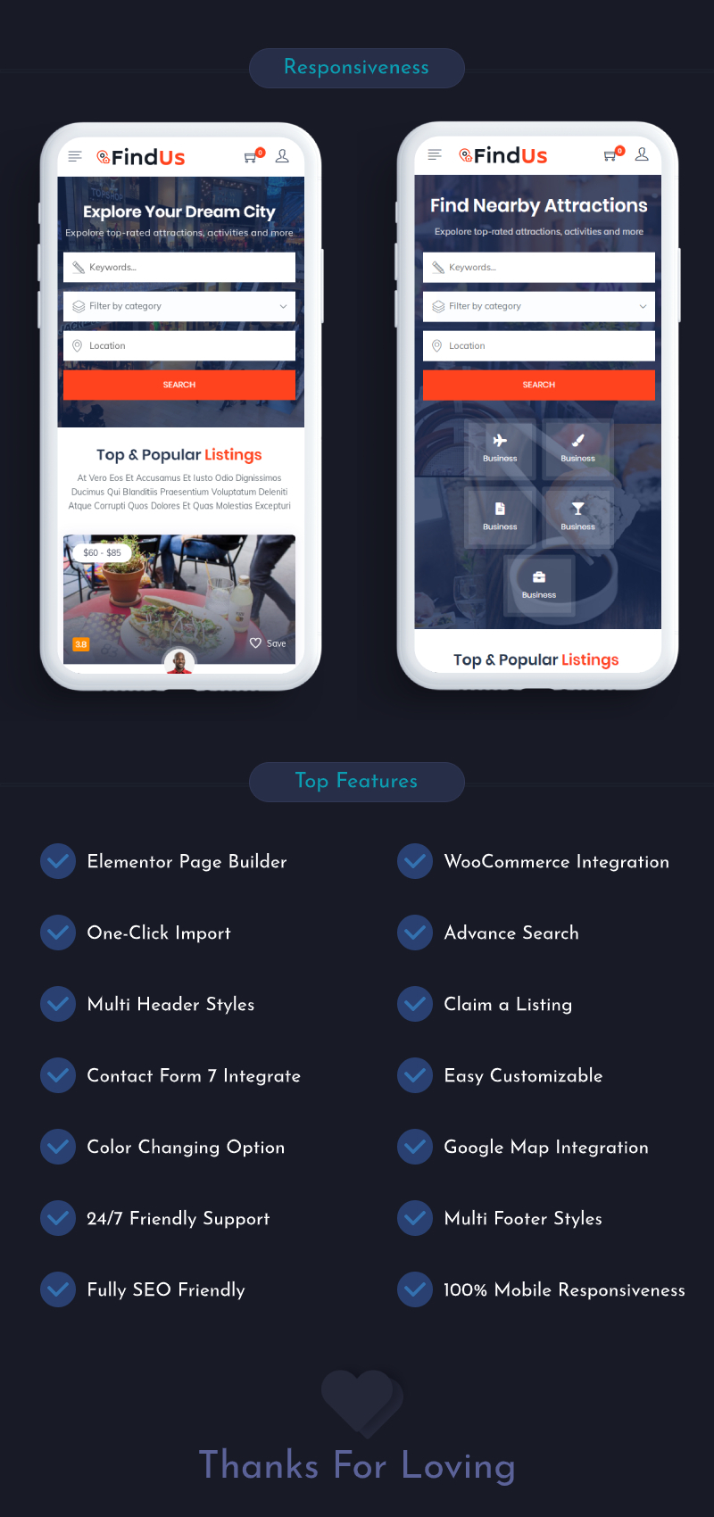 Findus - Verzeichnisliste WordPress Theme - 6