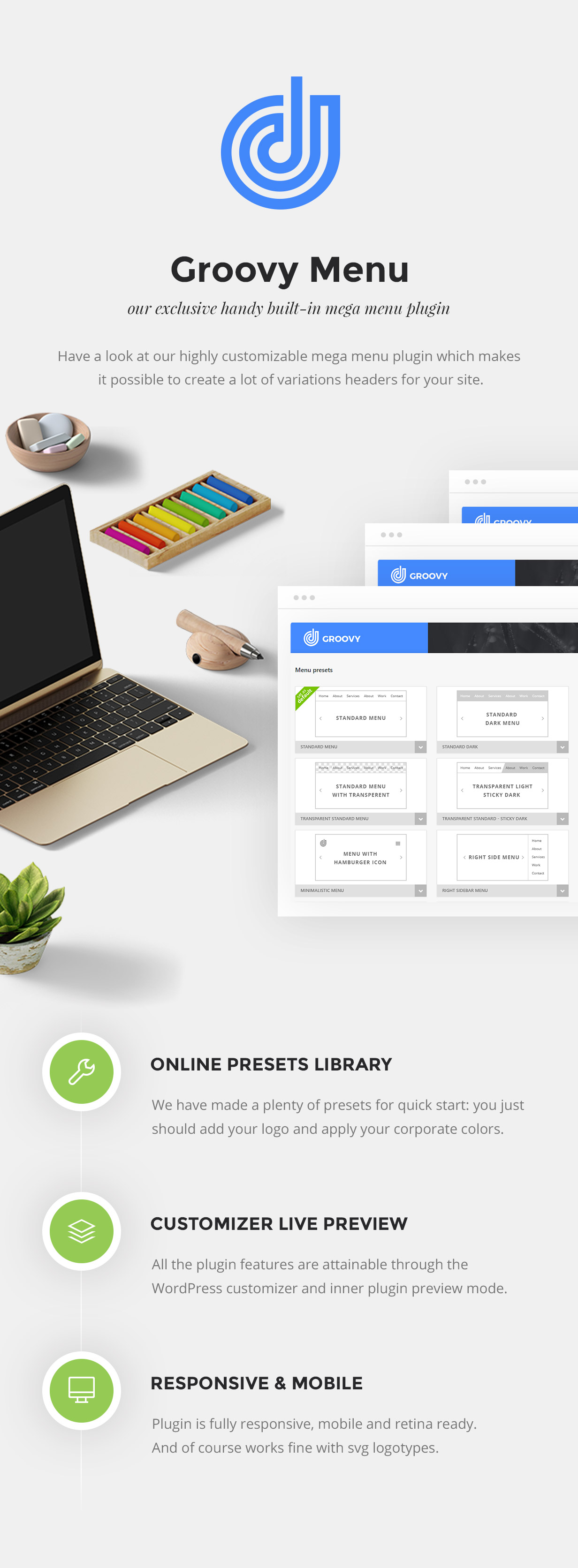 Groovy Mega Menu Plugin für WordPress