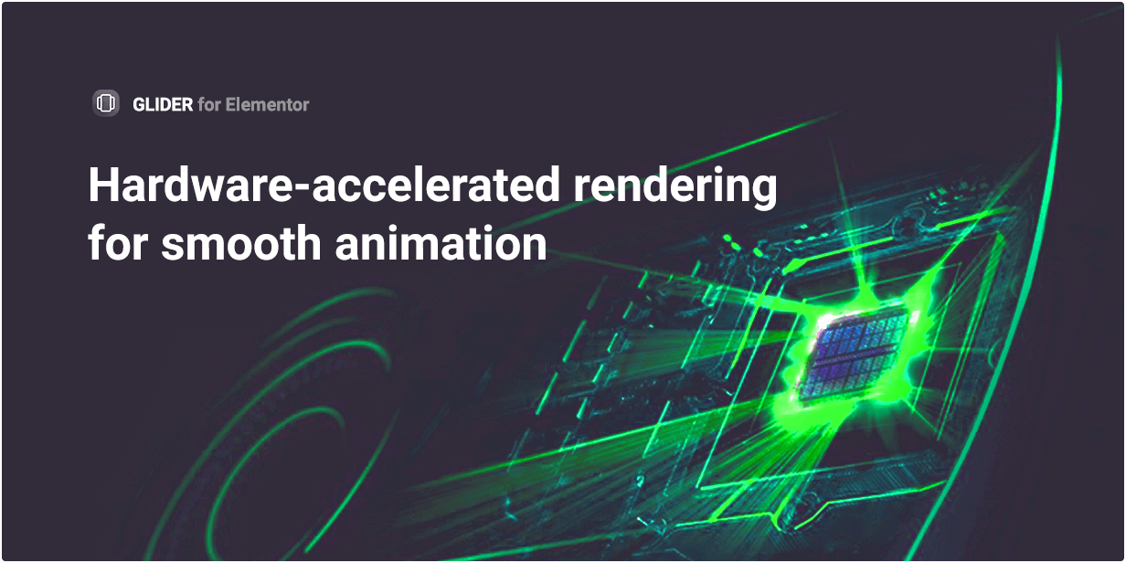 Hardwarebeschleunigtes Rendern für reibungslose Animation