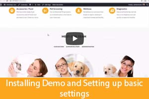 Installation der Veterinär-WordPress-Theme-Demo