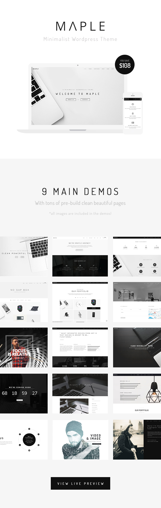 Ahorn | Sauberes minimales Mehrzweck-WordPress-Theme - 4