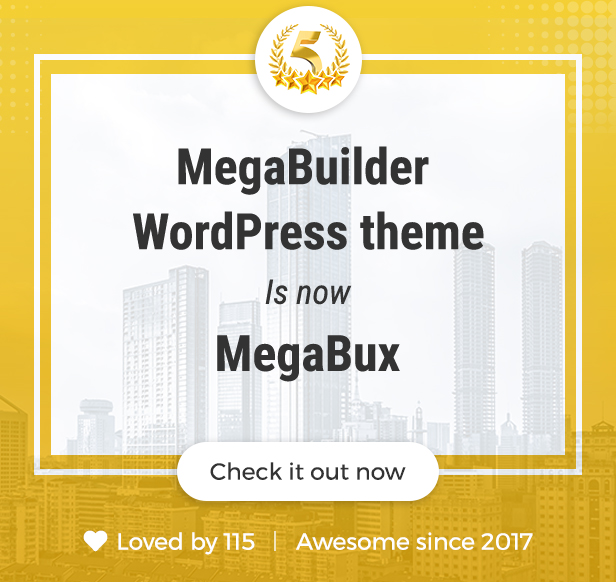 MegaBux | Aufbau WordPress Theme - 1