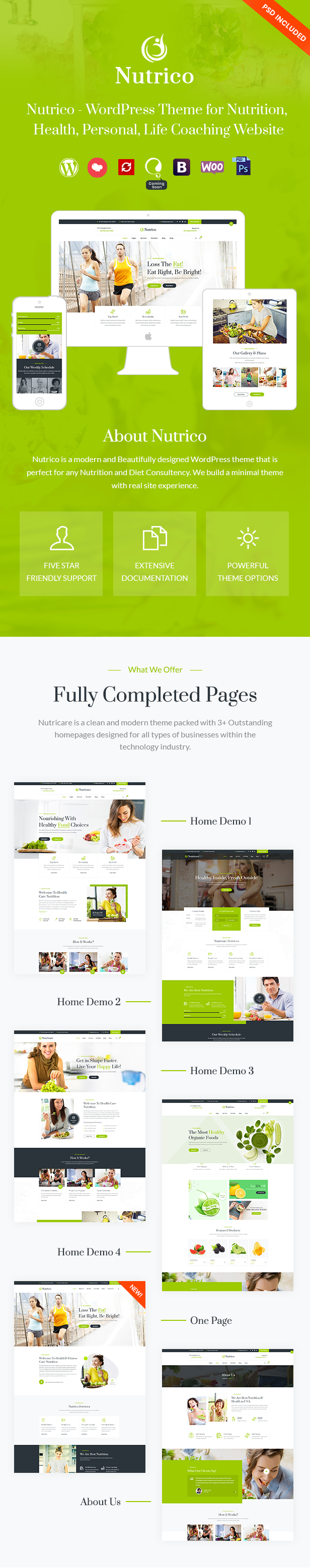 Nutrico WordPress Theme