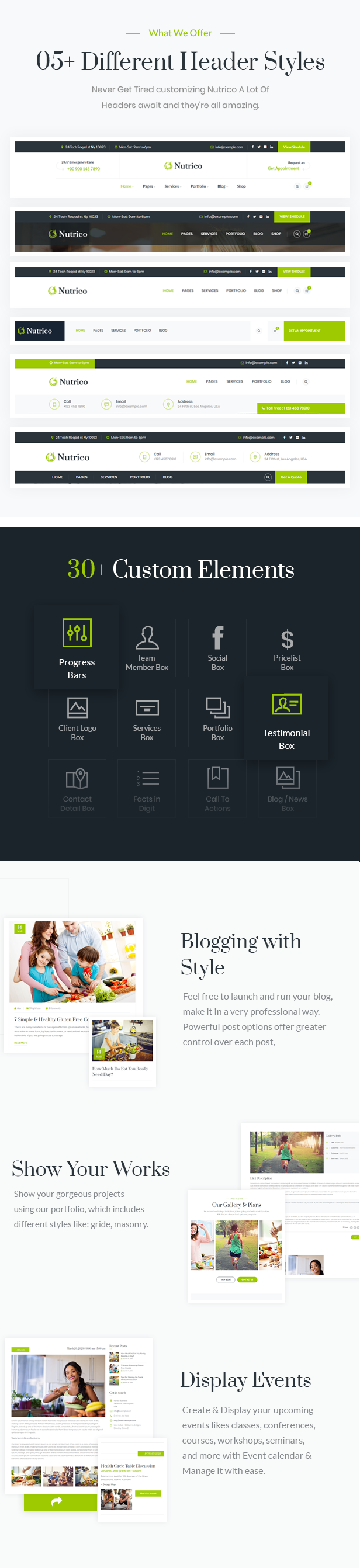 Nutrico WordPress Theme