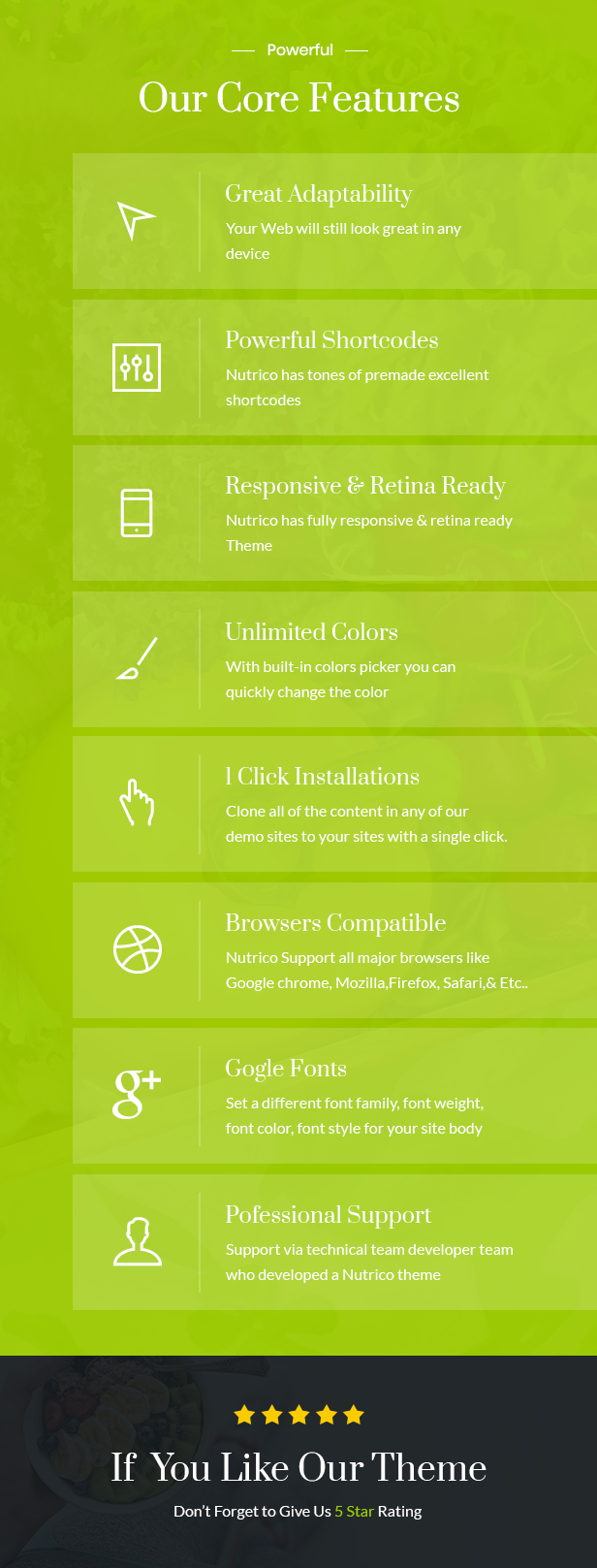 Nutrico WordPress Theme