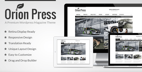 Orion Press - Retina und Responsive Magazine Theme