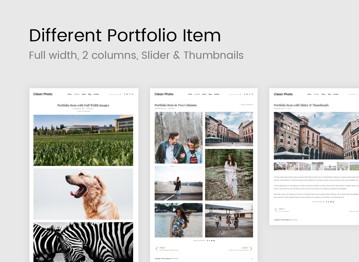 Sauberes Foto - Fotografie Portfolio WordPress Theme - 11