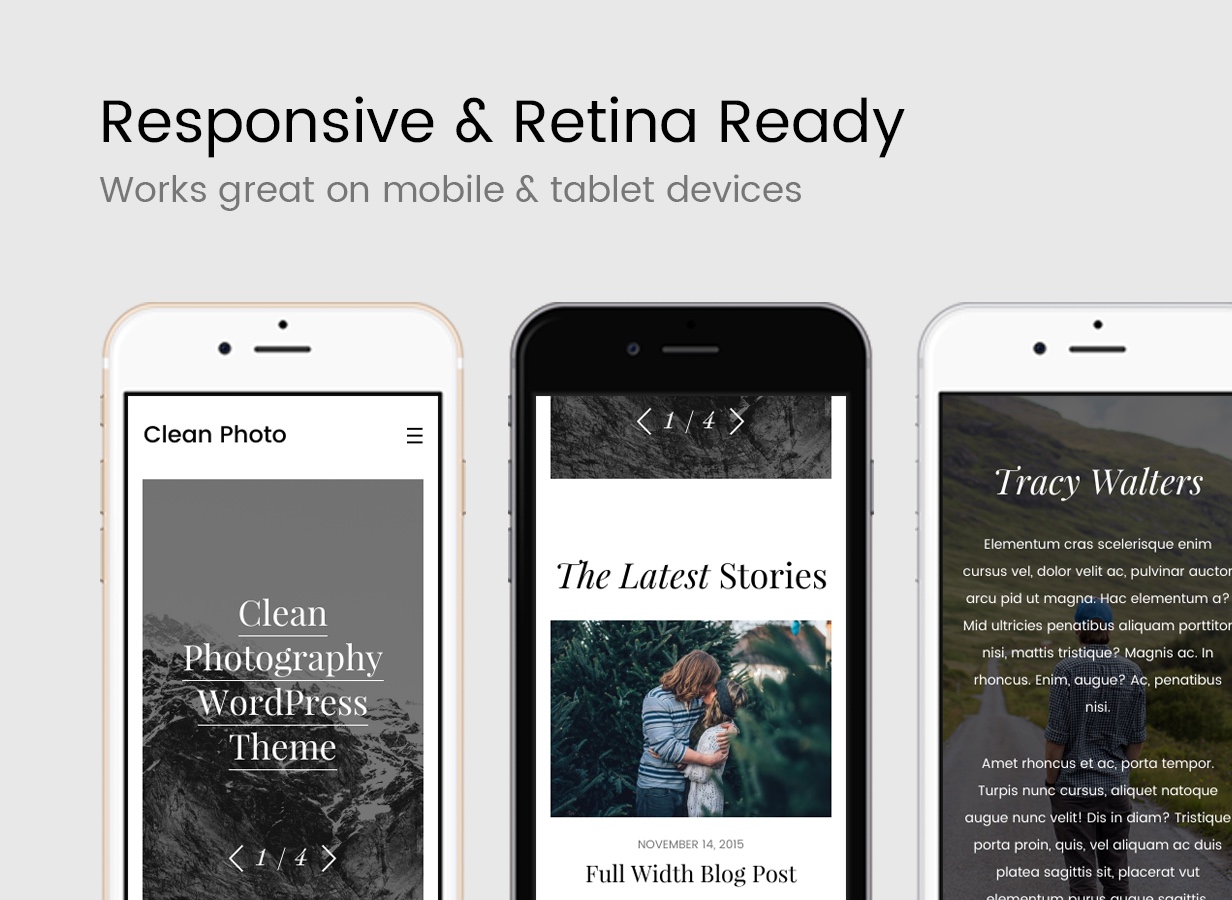 Sauberes Foto - Fotografie Portfolio WordPress Theme - 12