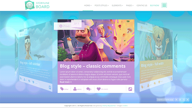 Storyline Board WordPress Theme - 3