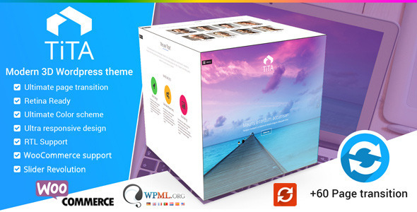 Tita 3D - Modernes und einzigartiges WordPress-Thema - Kreatives WordPress