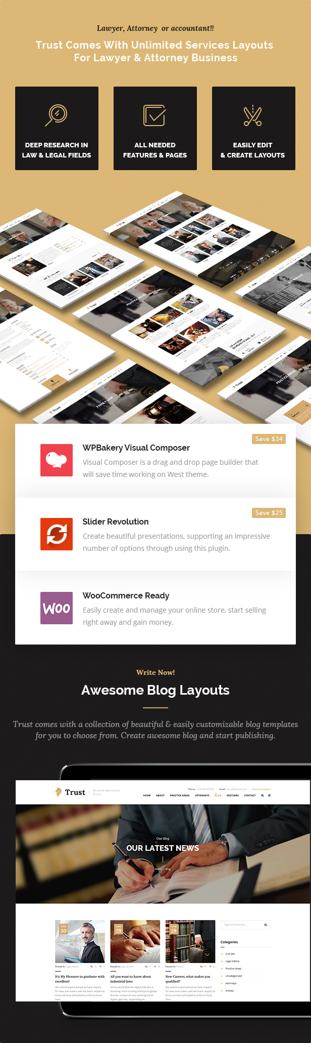 Trust Business - Anwalt und Anwalt WordPress Theme - 6