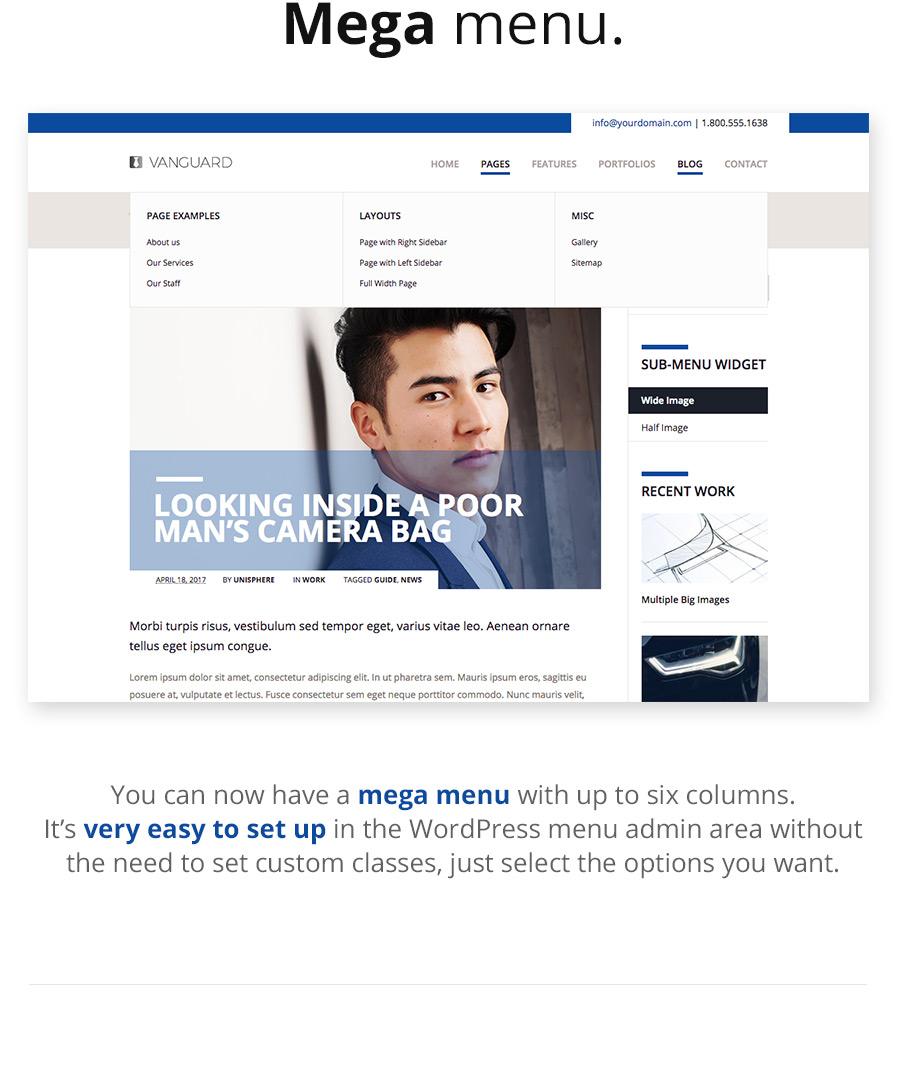 Avantgarde: Business & Portfolio WordPress Theme - 4