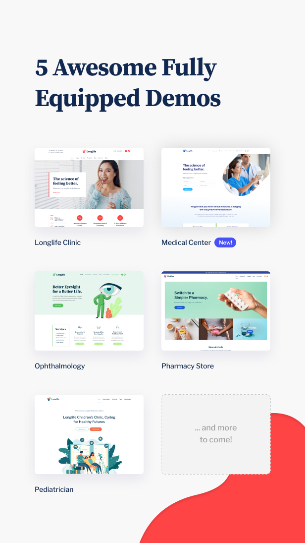LongLife - Doktor, Gesundheit & Medizin WordPress Theme - 4