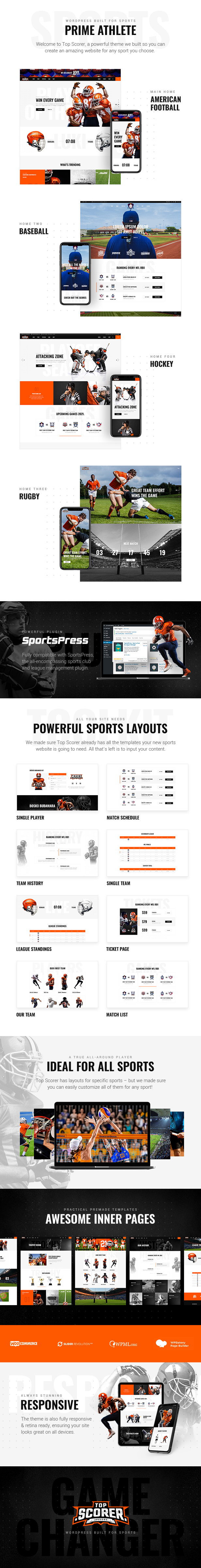 TopScorer - Sport WordPress Theme - 2