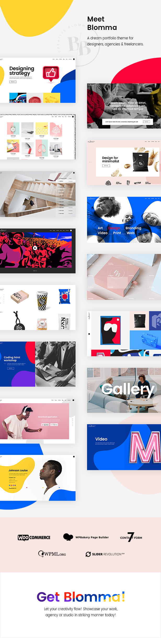 Blomma - Portfolio-Thema der Kreativagentur - 1