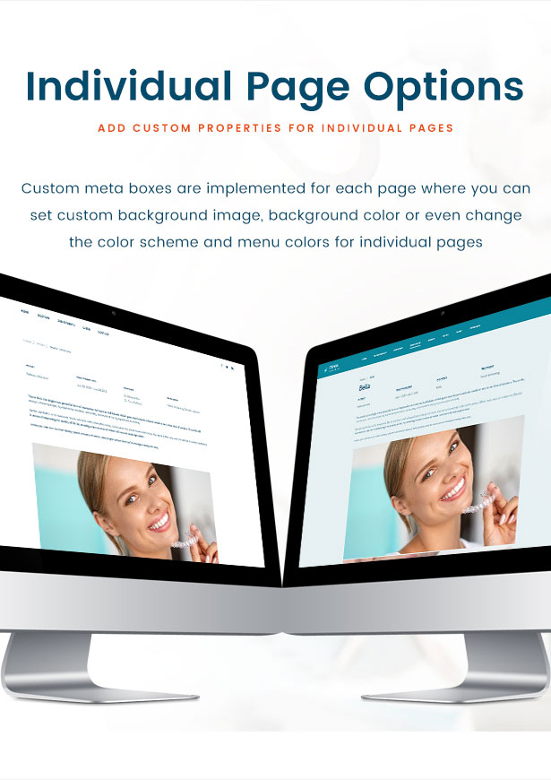 Clinio - Medical & Dental WordPress Theme Individuelle Seitenoptionen