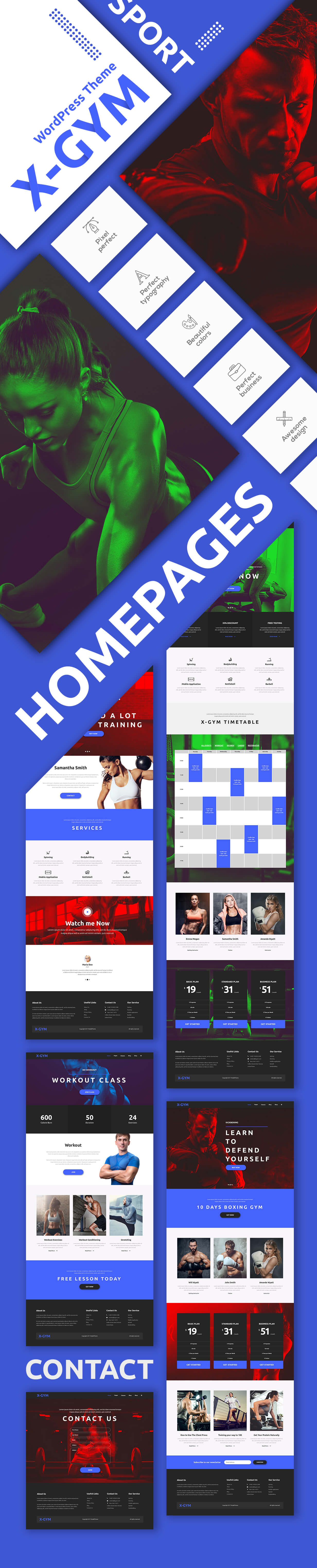 X-Gym - Fitness WordPress-Theme für Fitnessclubs, Fitnessstudios und Fitnesscenter - 3