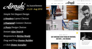 Airashi | Bereinigen Sie das persönliche WordPress-Blog-Thema