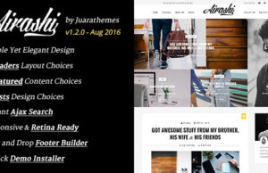 Airashi | Bereinigen Sie das persönliche WordPress-Blog-Thema