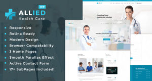 Allied Health Care – Gesundheit und Medizin WordPress Vorlage
