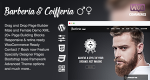 Barberia | Salon Responsive WordPress Layout
