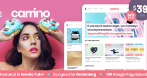 Carrino – Ein aufregendes Gutenberg-Blog-Thema