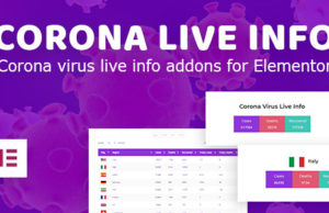 Corona Live Info: Addon für Elementor WordPress Plugin
