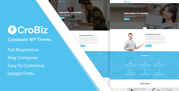 Wordpress Immobilien Template Crobiz - Corporate WordPress Theme