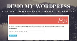 Demo My WordPress – Temporärer WordPress Install Creator
