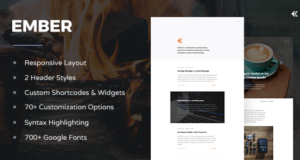 Ember – Responsive WordPress Blog Layout