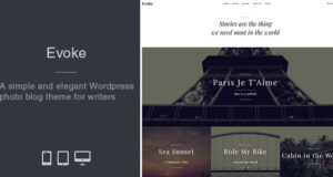 Evoke – Fotogeschichten WordPress Blog Layout