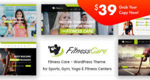 Fitness Care – Gym WordPress Template