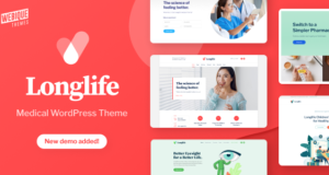 LongLife – Medizinisches WordPress-Vorlage